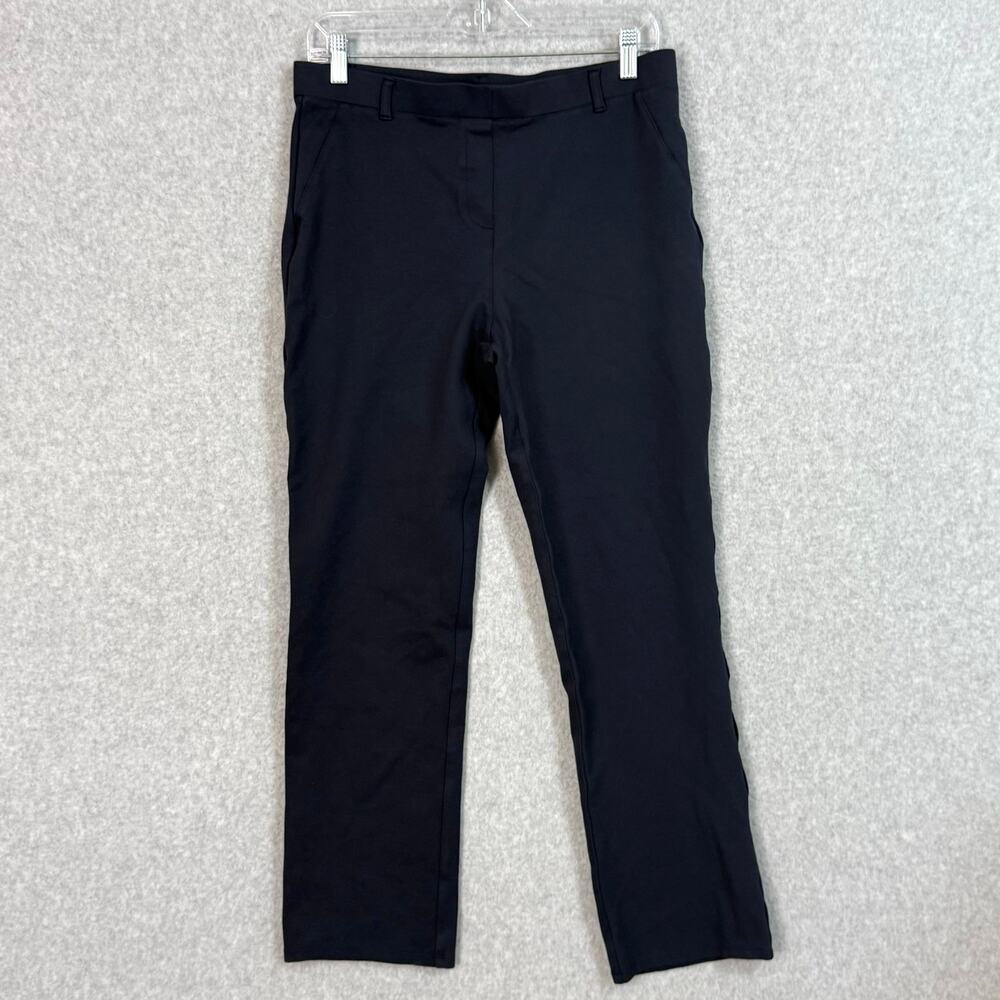 Quince Ultra-Stretch Ponte Straight Leg Pants Size L Elevated Basic Career Chic